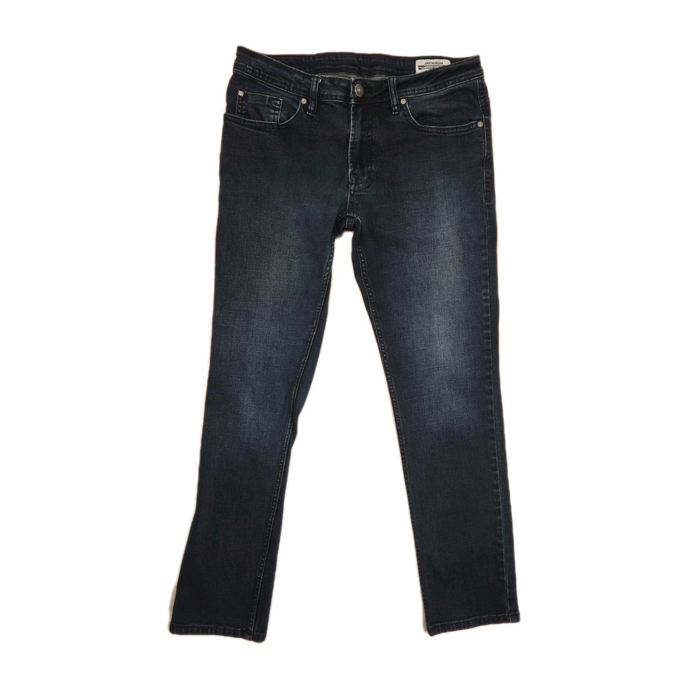 Buffalo David Bitton Jeans Mens 32x32 Blue Jackson Straight Stretch Fits 34×32